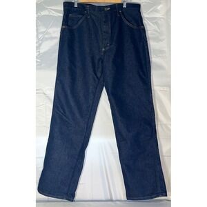 Wrangler Rugged Wear Mens Relaxed Fit Jeans Dark Indigo Blue 39055PS 36x30